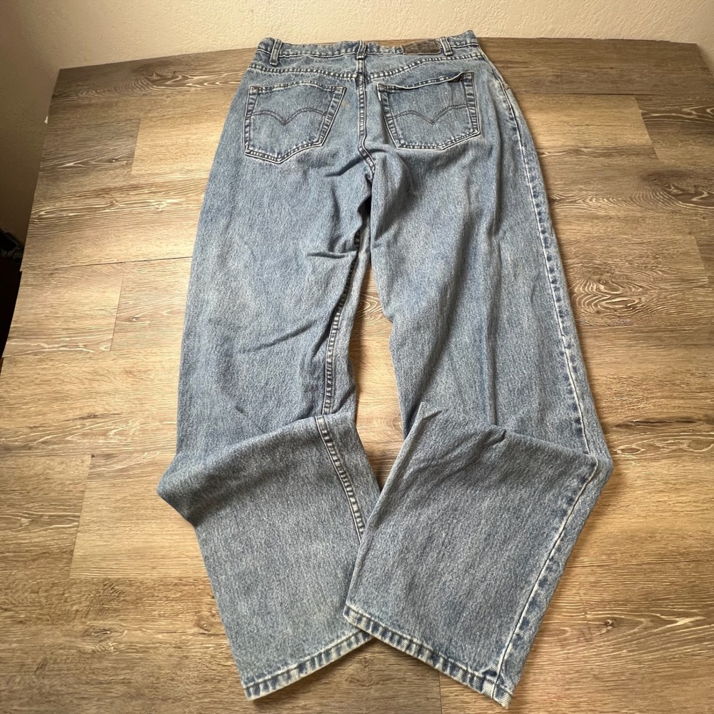 Levis SilverTab Loose Jeans Men 34x32 Blue Baggy Wide Leg 90s Vintage Light Wash
